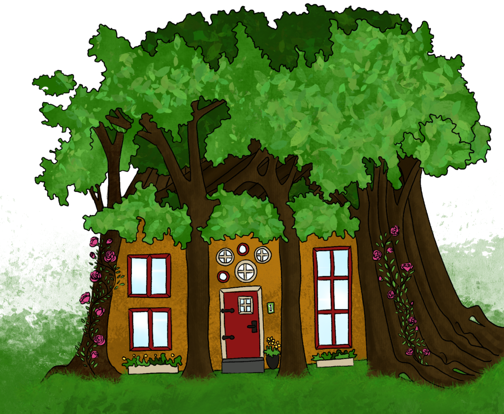 Tekening levend huis